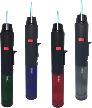 Lot of 4 - Jet Torch Jumbo Gun Pen Torch Lighter Butane