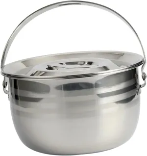Luxshiny Portable Camping Pot Non-stick Cookware for Outdoor Cooking Easy to Clean Hanging Design for Picnics and Hiking Kitchen Gear for Boys and Girls and Families