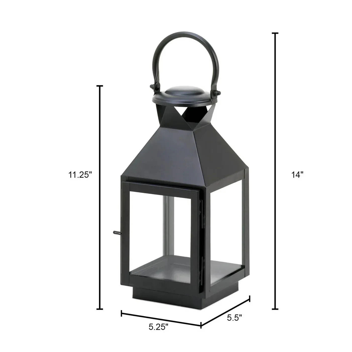 Luxurious LANTERN BLACK MEDIUM REVERE Quick shipping CANDLE