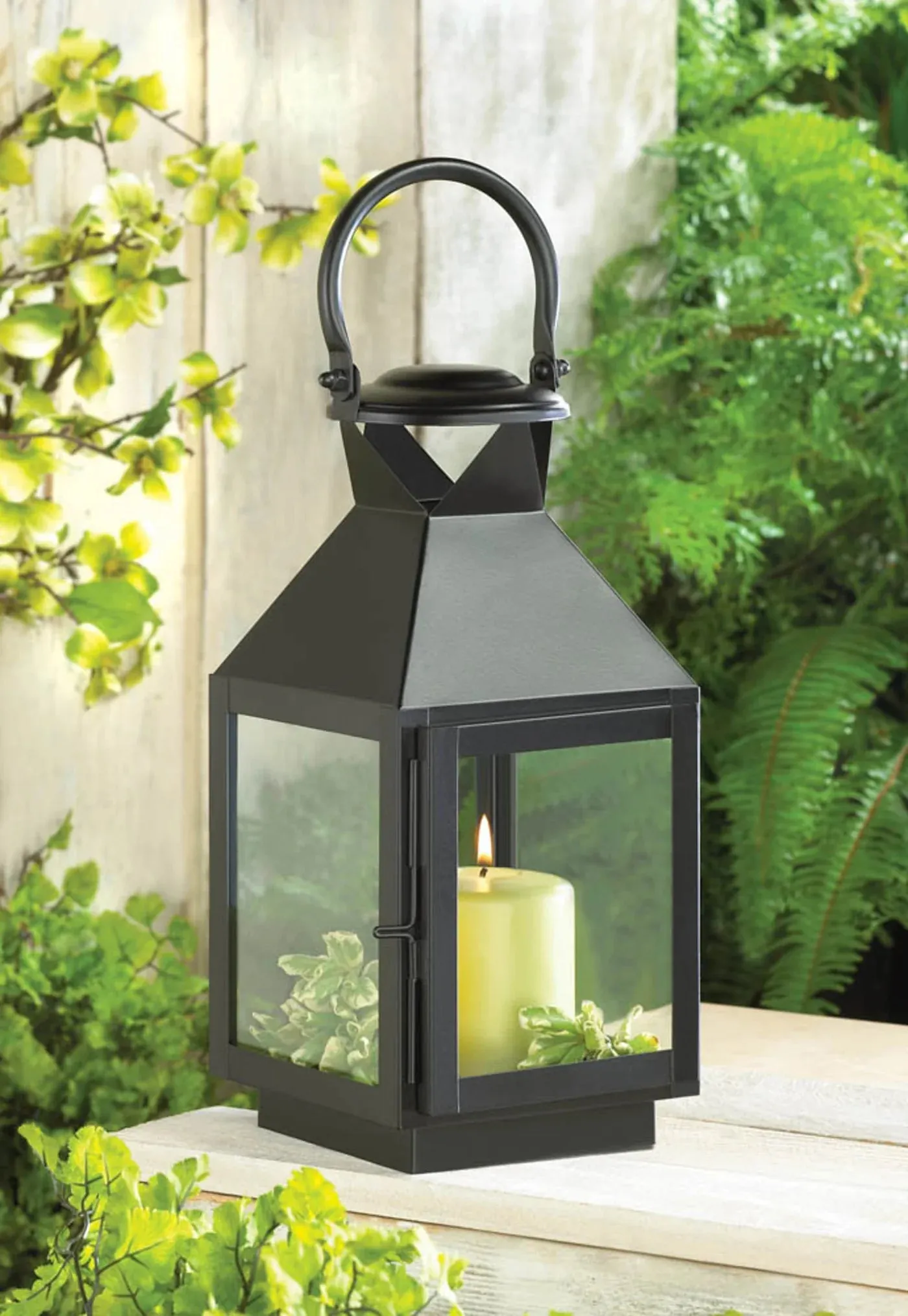 Luxurious LANTERN BLACK MEDIUM REVERE Quick shipping CANDLE