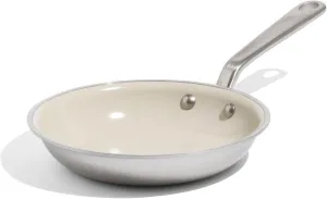Made In Cookware - 8" CeramiClad Non Stick Frying Pan (Stainless Handle) - 5-Ply Stainless Clad with Stay-Cool Handle - Professional Cookware - Induction Compatible