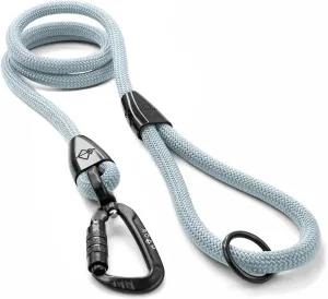 MADE TO ROAM Premium Explorer Leash - Climbing Rope Leash with Autolocking Aviation Aluminum Carabiner - Alaska Daybreak, 6ft