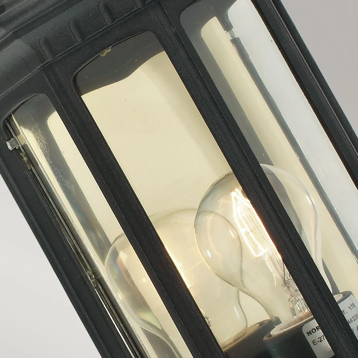 Malaga 1 Light Wall Lantern - Black  | Black