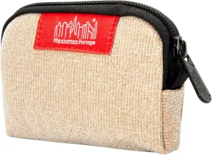 Manhattan Portage Coin Purse Midnight With Secure Zipper Closure Holds Card Jewelry Keys Change For Men & Women Water Resistant Heavy Duty EDC Pouch Gift Cordura Everyday Carry (Champagne Pink)