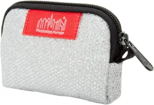 Manhattan Portage Coin Purse Midnight With Secure Zipper Closure Holds Card Jewelry Keys Change For Men & Women Water Resistant Heavy Duty EDC Pouch Gift Cordura Everyday Carry (Grey)