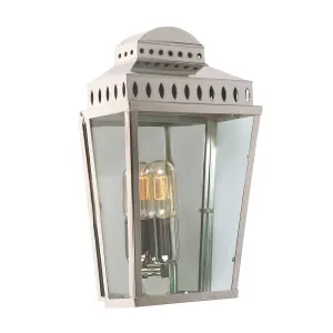 Mansion House 1 Light Wall Lantern | Polished Nickel