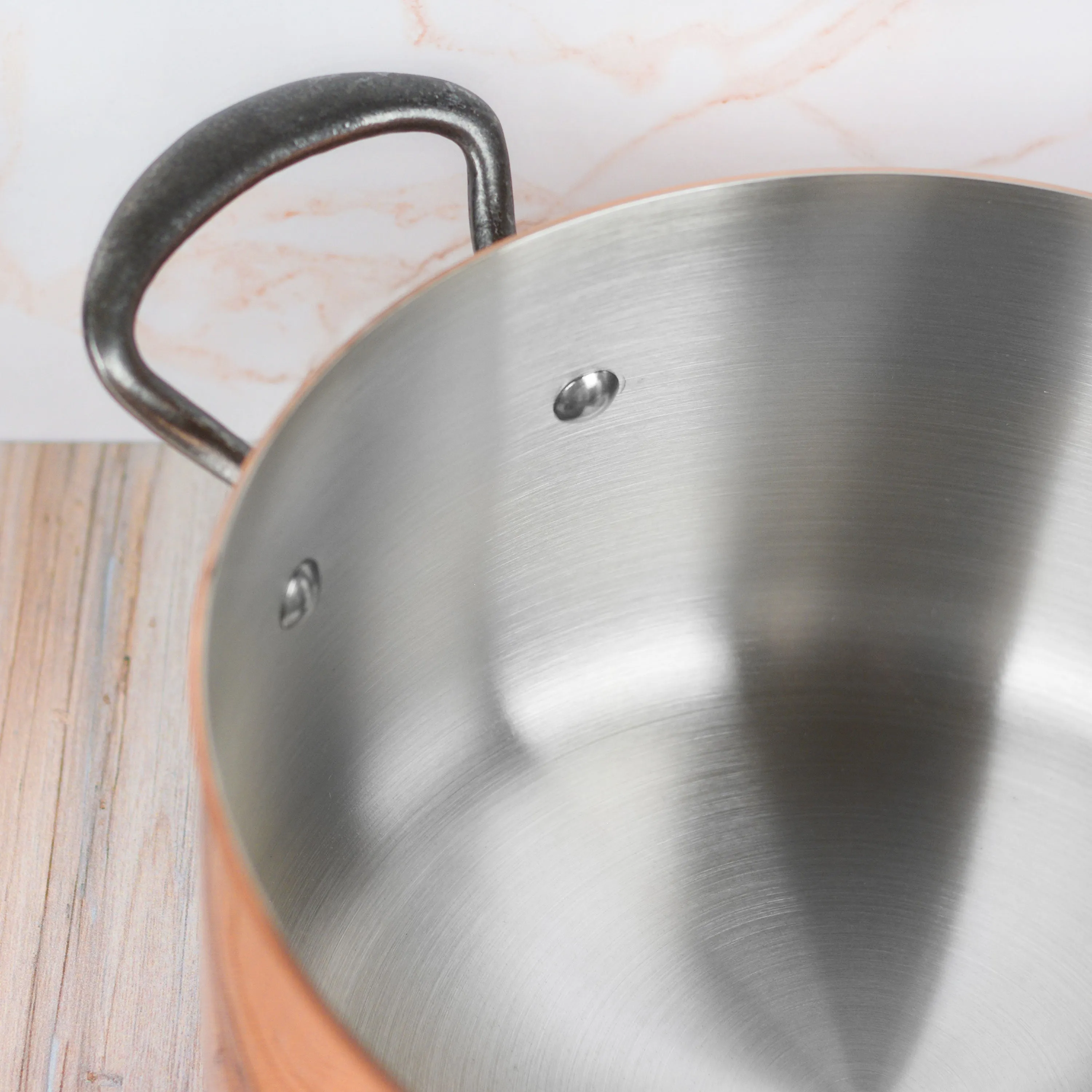 Mauviel M200Ci 9.4-quart Copper Stock Pot