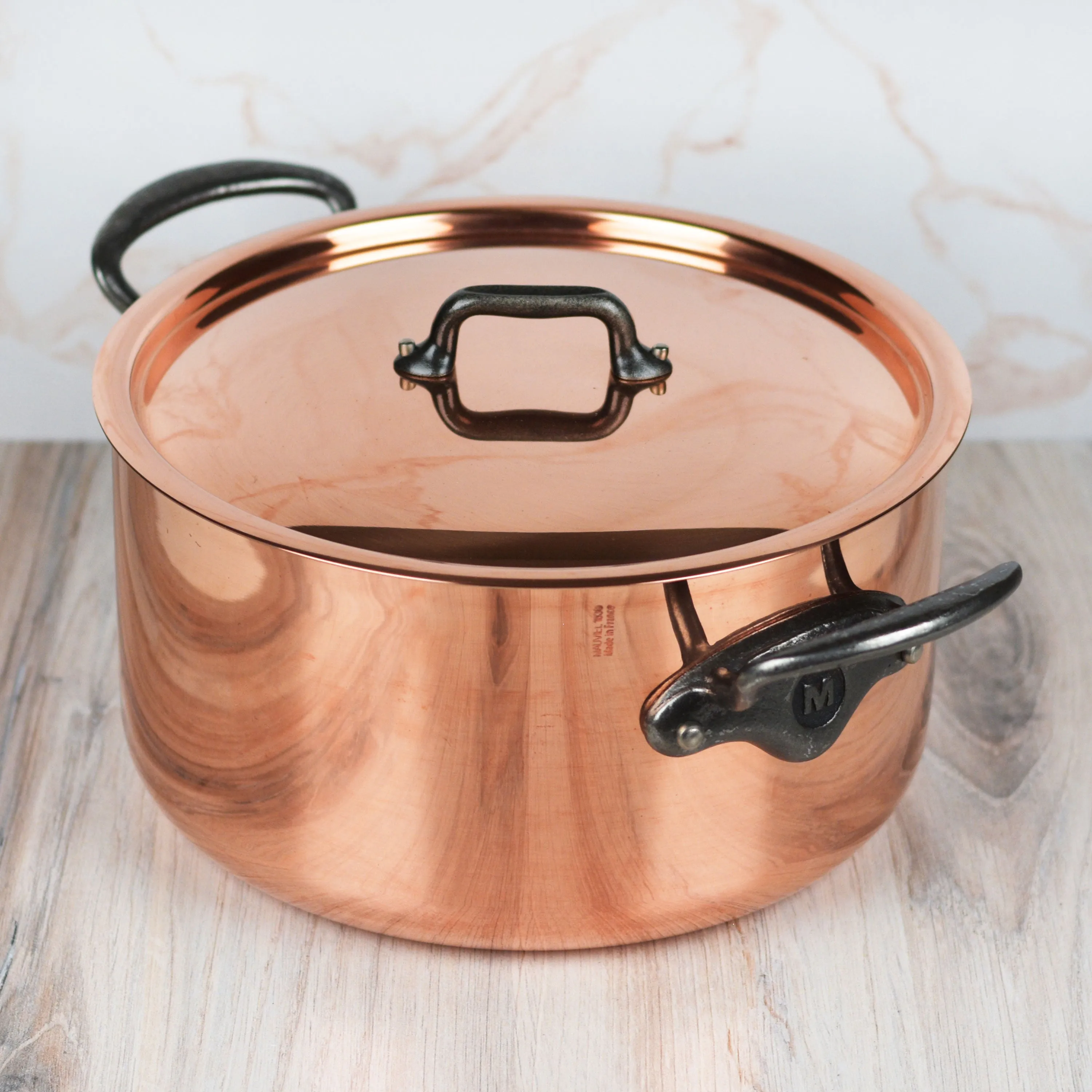 Mauviel M200Ci 9.4-quart Copper Stock Pot