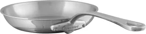 Mauviel M'Cook 5-Ply Polished Stainless Steel Fying Pan With Cast Stainless Steel Handle, 7.9-in, Made In France