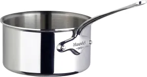 Mauviel M'Cook 5-Ply Polished Stainless Steel Sauce Pan, Cast Stainless Steel Handle, 1.2-qt, Made In France