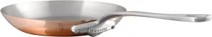 Mauviel M'Heritage 150 S 1.5mm Polished Copper & Stainless Steel Frying Pan With Cast Stainless Steel Handle, 7.8-in, Made In France