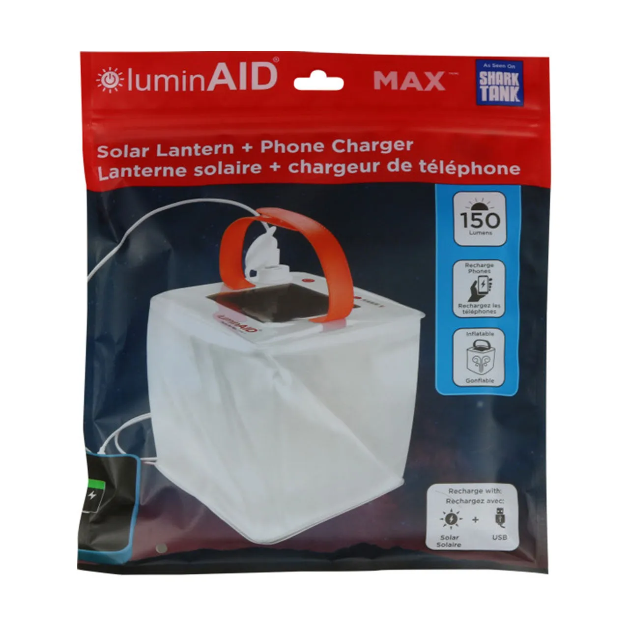 Max Solar Lantern with Phone Charger