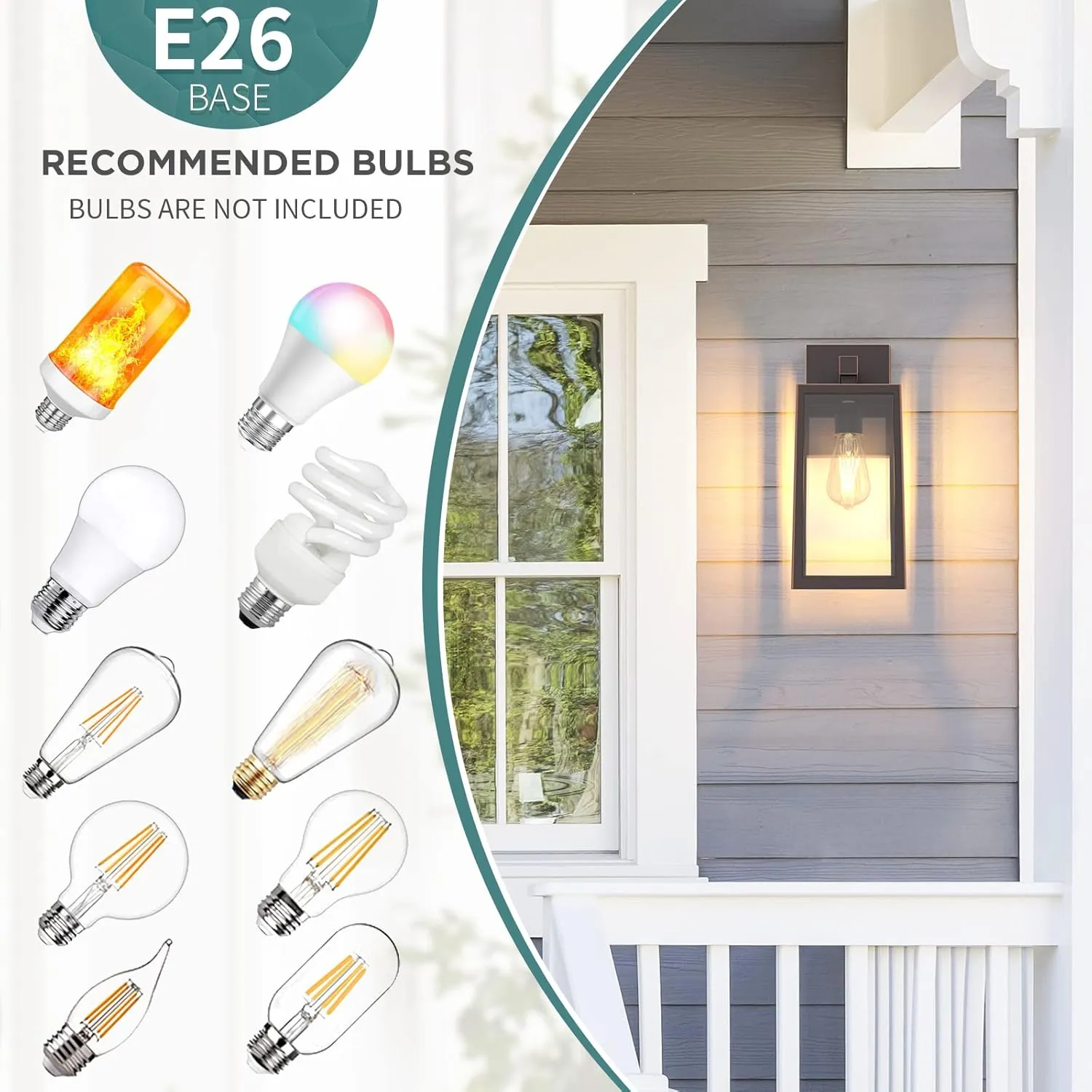MAXvolador Outdoor Wall Lantern, Large Exterior Waterproof Wall Sconce Light Fixture, Oil Rubbed Bronze Anti-Rust Mount Lights, E26 Porch Patio Lighting