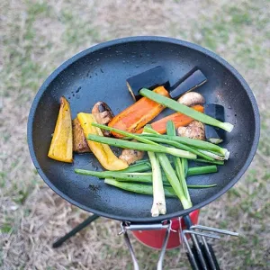 MDybf Outdoor Foldable Portable Pan Camping Cookware Non-Stick Pan Cooking Frying Pan Camping Picnic Hiking Utensils