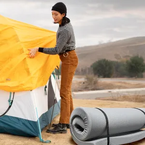 Memory Foam Camping Mattress 75"x38"x3" Perfect for Outdoor Activities, RVs, Guest Rooms, and Dorms; Foldable, Portable, with Water Resistant Zipper Cover, CertiPUR US Certified