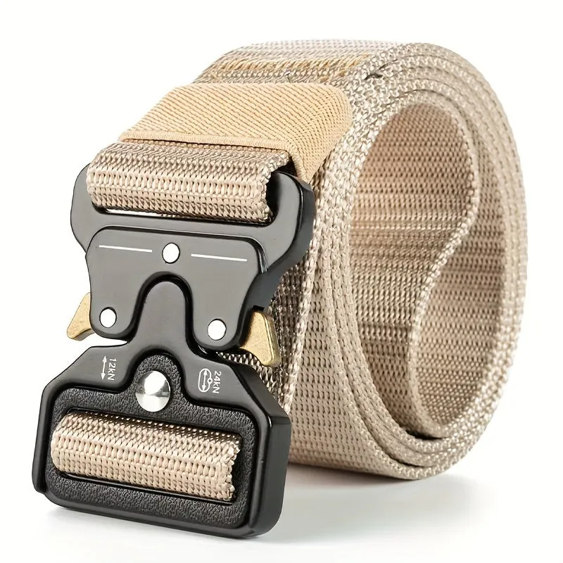 Men's Tactical Belt with Carabiner Buckle
