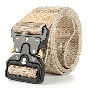 Men's Tactical Belt with Carabiner Buckle