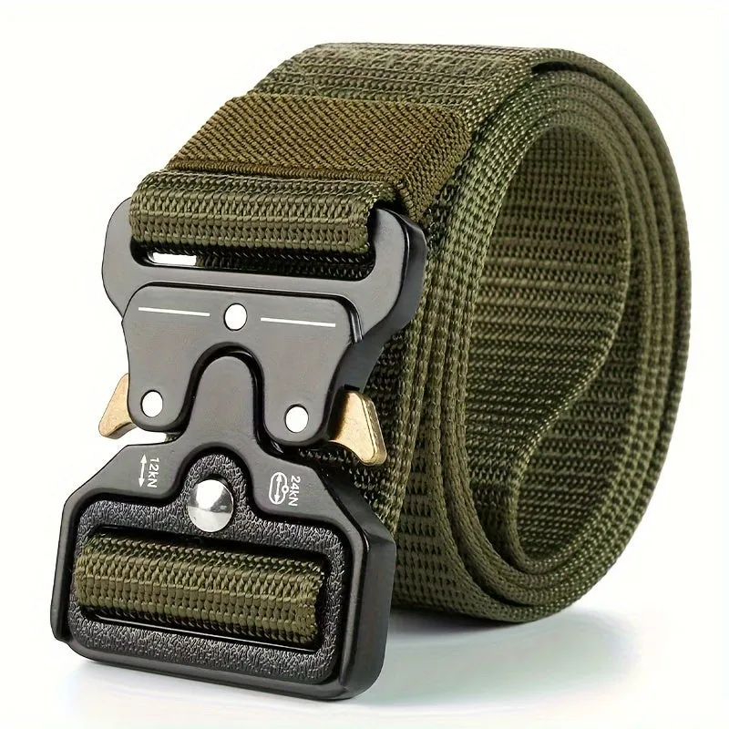 Men's Tactical Belt with Carabiner Buckle
