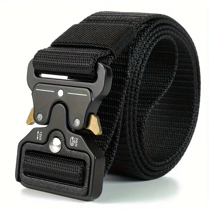 Men's Tactical Belt with Carabiner Buckle