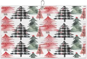 Mesh Christmas Tree Golf Towel with Heavy Duty Carabiner Ultra Absorbent Quick Dry Perfect for Cleaning Clubs Balls Gear Essential Golf Accessory for Men Women Kids