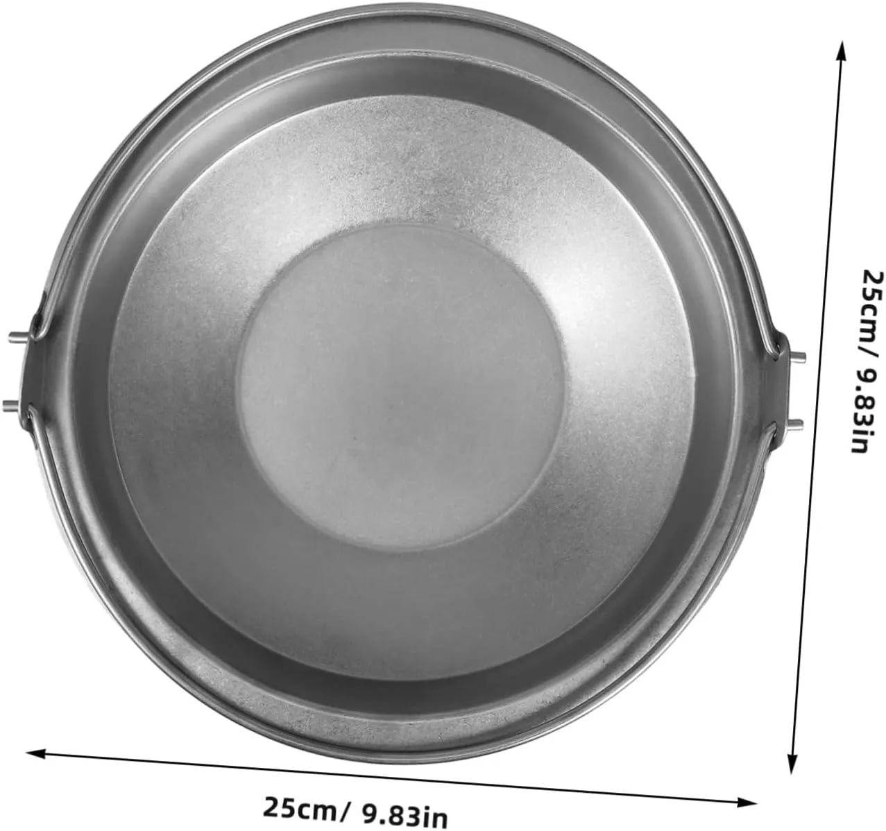 Metal Sukiyaki Pots Camping Cooker Pot Stainless Steel Pan for Family Gatherings