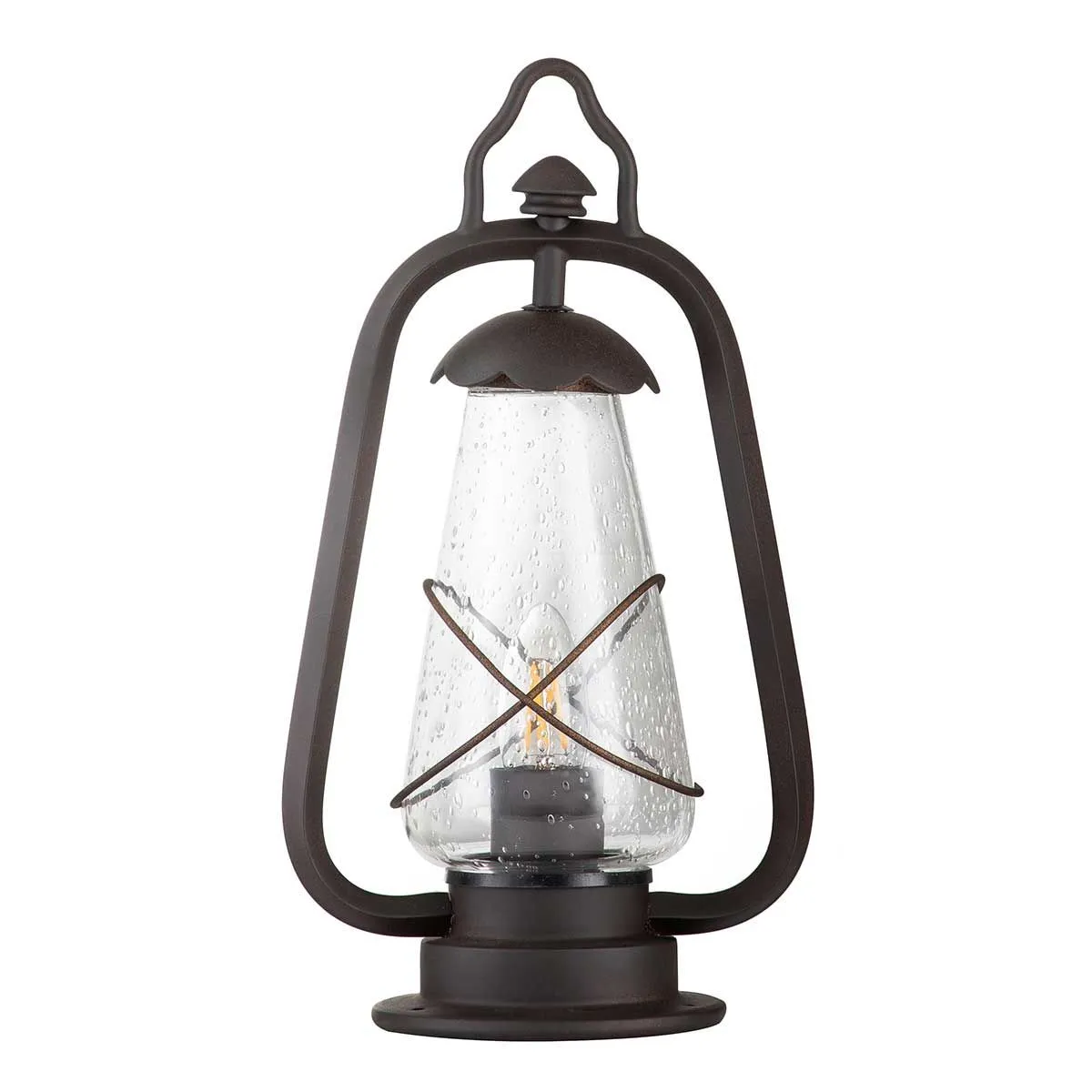 Miners 1 Light Pedestal Lantern | Old Bronze