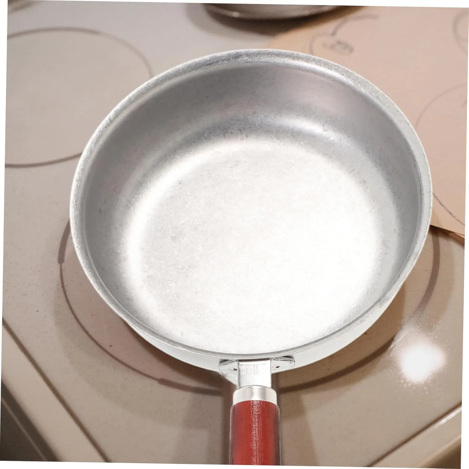 Mini Non-stick Pan Omelette Pan Small Fry Lid Portable Cooking Pot Stainless Steel
