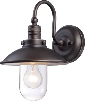 Minka Lavery Farmhouse Outdoor Wall Light 71163-143C Downtown Edison Exterior Wall Lantern, 75 Watts, Bronze