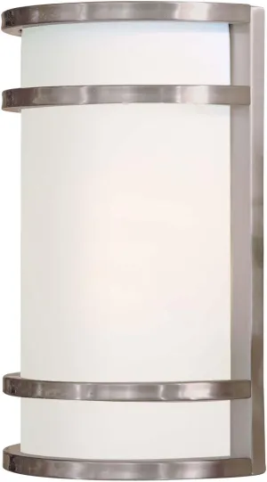 Minka Lavery Outdoor Wall Light 9802-144 Bay View Exterior Pocket Sconce Lantern, 120 Watts, Steel