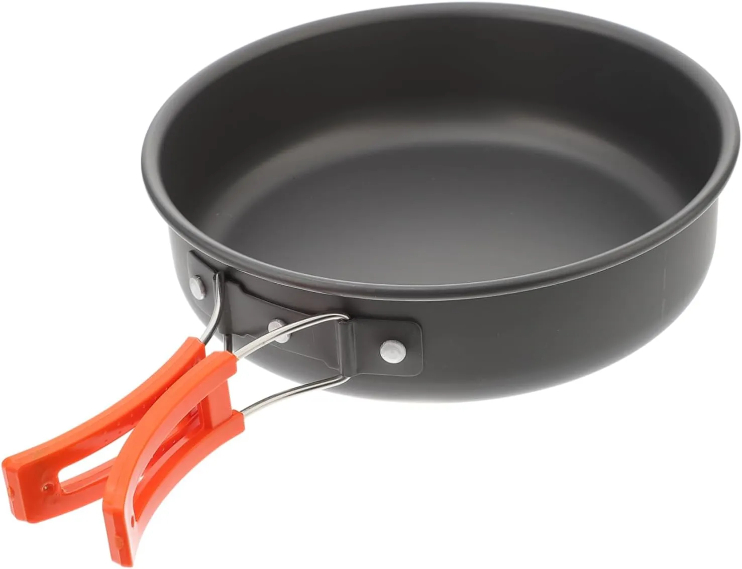 Mipcase Portable Frying Pan Aluminum Camping Cook Set Non-Stick Surface Outdoor Kitchen Pan for Camping Hiking and Picnics