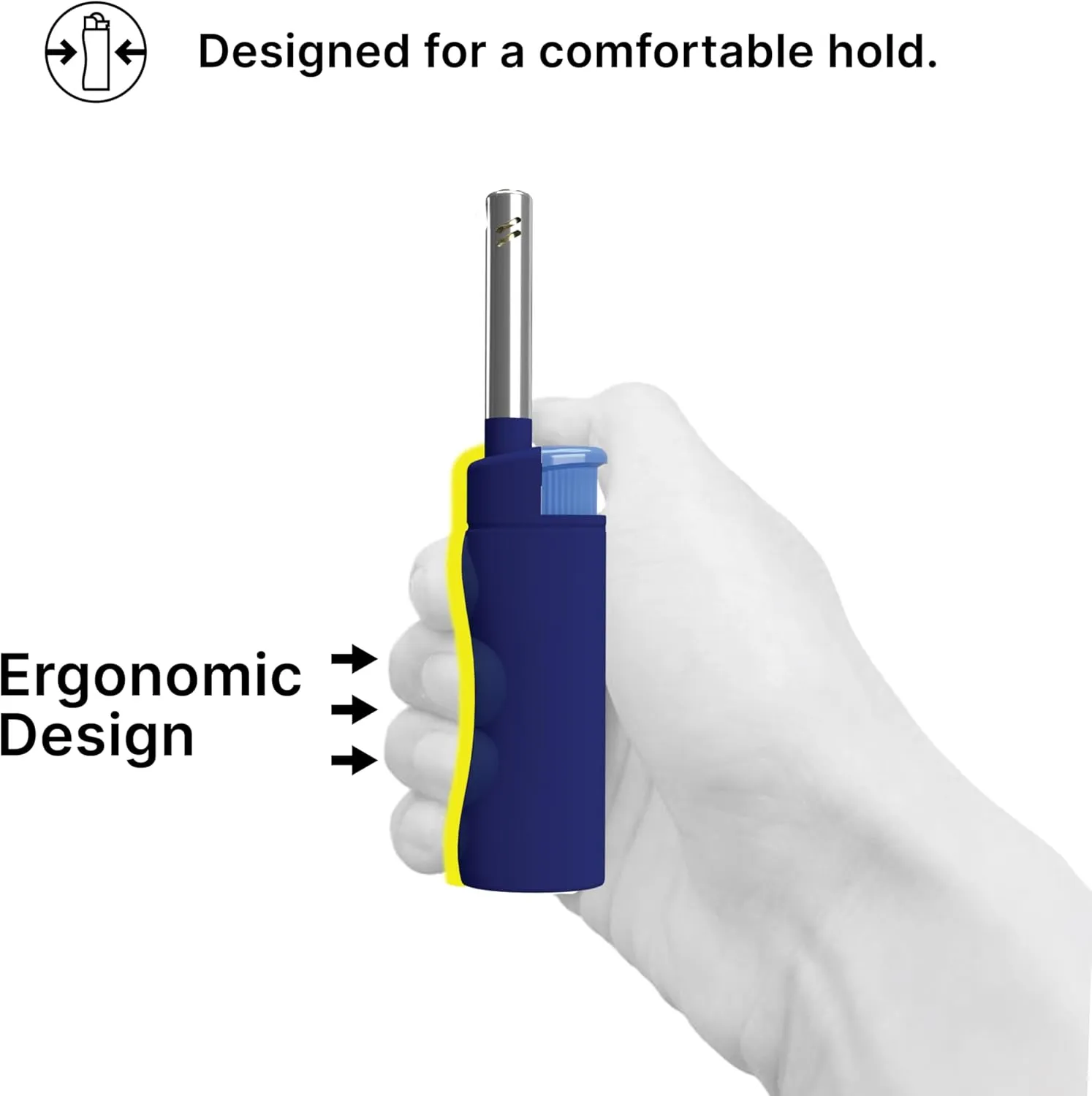 MK Lighter Candle Lighters, Windproof Flame, Ideal as Lighters for Candle, BBQ Lighters, Camping Lighters, Outdoor Lighters, Butane Refillable Lighters, Multipurpose Lighters (NBR-12PC)