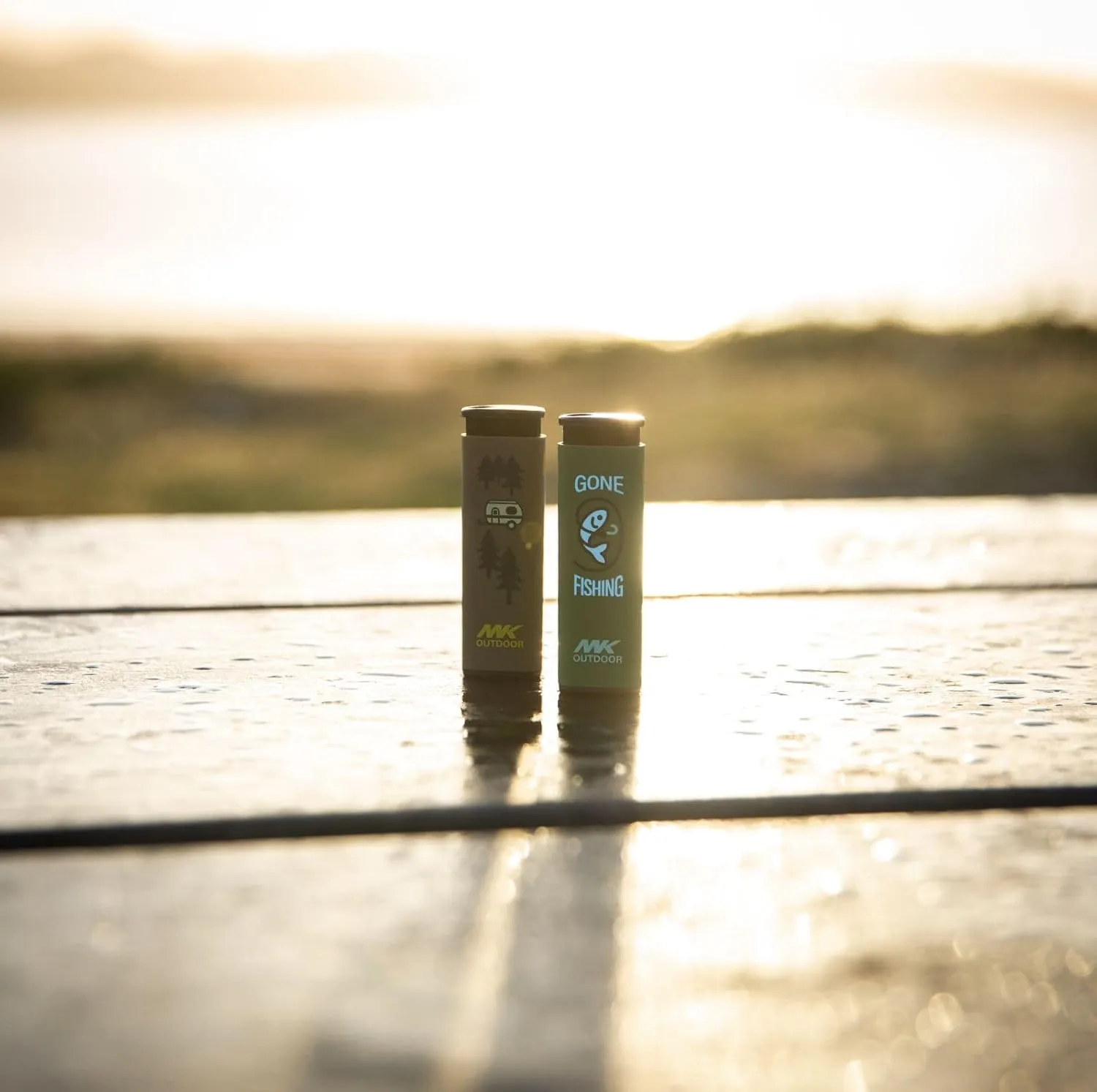 MK Lighter Outdoor Series 4 PC Lighters with 1PC Premium Butane Set, Wind Resistant Flame, Ideal as Lighters for BBQ, Camping Lighters, Butane with Refillable Lighters (Alpine-Explore-4PC Butane)