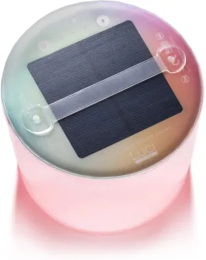 MPOWERD Luci Color Essence: Solar Inflatable Lantern with 8 Pastel Color Options, 15 Lumens LEDs, Matte Finish, Lasts Up to 6 hrs, Rechargeable via Solar, Waterproof, Indoor/Outdoor Decorating