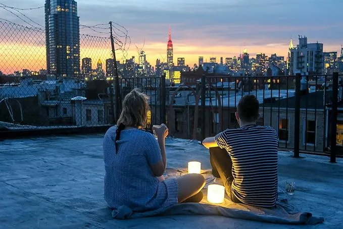 MPOWERD Luci Lux: Solar Inflatable Lantern Rechargeable via Solar or USB-C, 65 Lumens, Matte Finish   Warm White LEDS| Lasts Up to 24 hrs, Waterproof, Camping, Backpacking, Emergency Kits