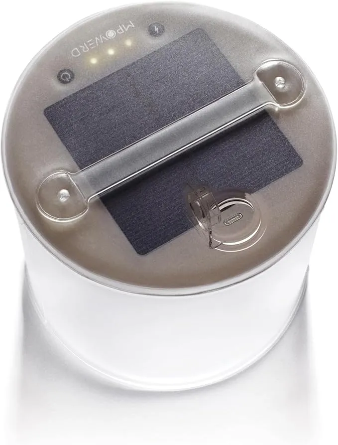 MPOWERD Luci Lux: Solar Inflatable Lantern Rechargeable via Solar or USB-C, 65 Lumens, Matte Finish   Warm White LEDS| Lasts Up to 24 hrs, Waterproof, Camping, Backpacking, Emergency Kits