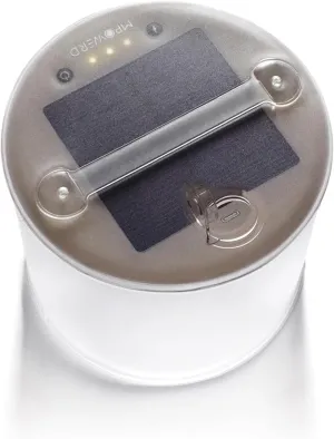MPOWERD Luci Lux: Solar Inflatable Lantern Rechargeable via Solar or USB-C, 65 Lumens, Matte Finish   Warm White LEDS| Lasts Up to 24 hrs, Waterproof, Camping, Backpacking, Emergency Kits