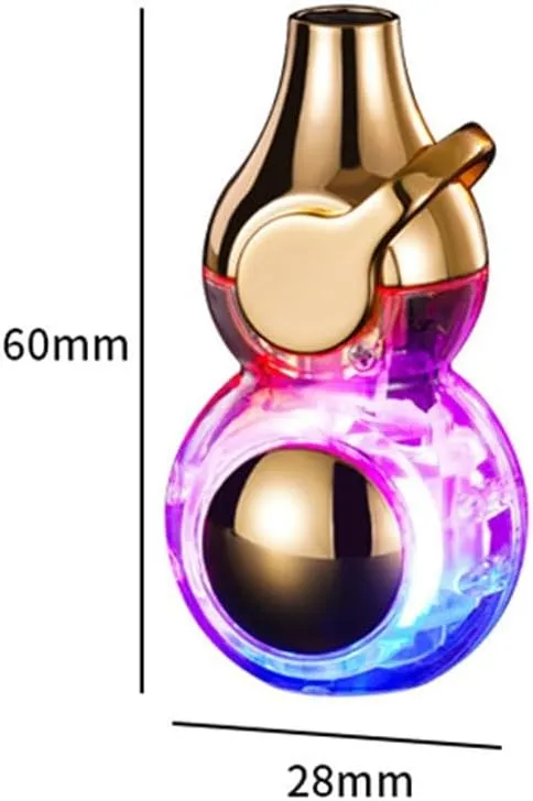 Multifunctional Windproof Rocker Arm Ignition, Refillable Butane Gas Lighter, Classic Mini Portable Torch Lighter for Candlelight Campfire, Candle Cigar Camping, Gift (Not Containing Butane)(Clear)