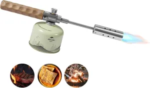 Naturehike POWERFUL Butane Torch Lighter Extended Charcoal Lighter, Portable Cooking Torch with Adjustable Flame, Campfire Starter Wood Burner Flamethrower for Bonfire BBQ Grilling (Gas Not Included)