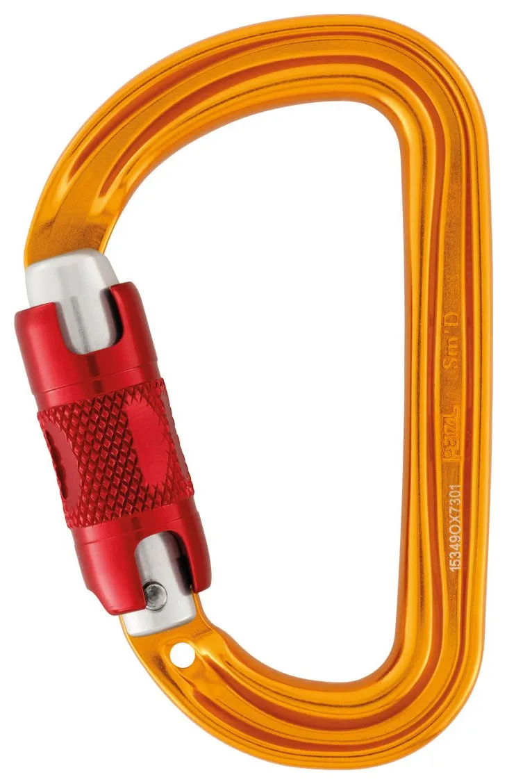 Neox Belay Pack - oranje, halfautomaat en safebiner