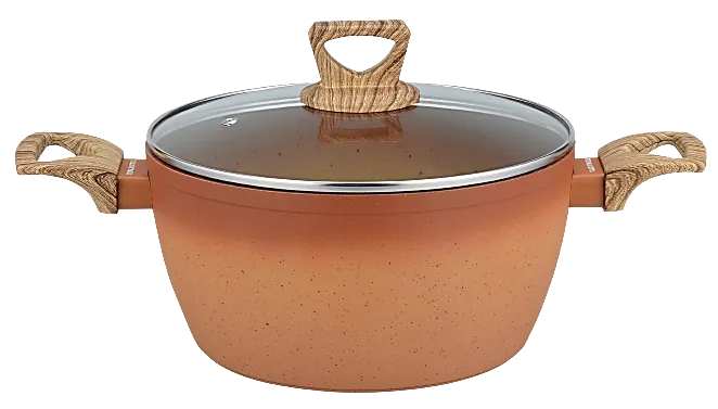 NEWARE bigger TERRACOTTA 10 Piece Cooking Set with GRIDDLE / Batería mas GRANDE de 10 piezas de Terracotta con COMAL