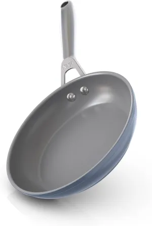 Ninja Ceramic Pro 8" Fry Pan, Non-Stick Pan, PTFE Free, Ceramic Coated, Stainless Steel Handle, Stove to Oven Safe to 660°F, All Stovetops & Induction Compatible, Midnight Blue, CW30020MM