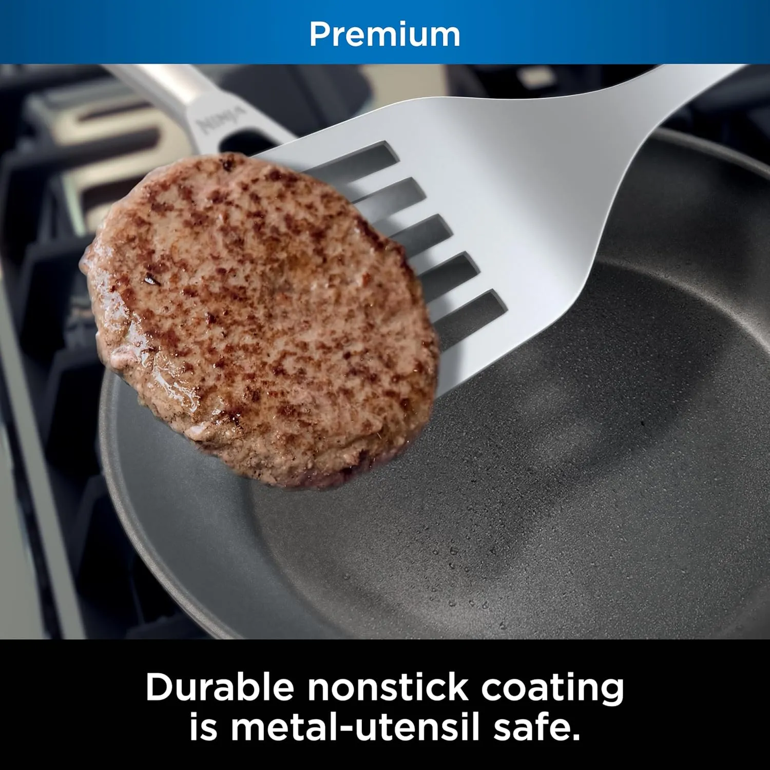 Ninja Cookware, Ninja NeverStick Professional, 16-Piece Pots and Pans Set, Non Stick Frying Pans, Kitchen Essentials, Stock Pot, Sauce Pan, Glass Lids, Saute Pan, All Stovetops, Black, C39900