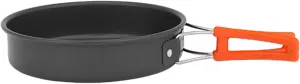 Non-Stick Frying Pan with Storage Bag Lightweight Grill Pan Outdoor Cookware Quick Heating Skillets Cooking Tool Portable Outdoor Frying Pan Lightweight Camping Cookware with Storage Bag Durable Non