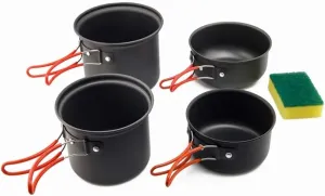 Non-Stick Pots Pans Portable Outdoor Camping Hiking Cooking Set Cookware Travel Tableware