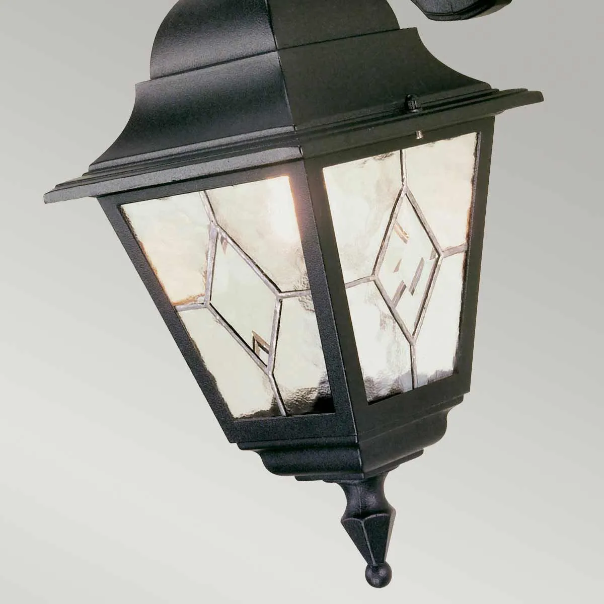 Norfolk 1 Light Down Wall Lantern  | Black