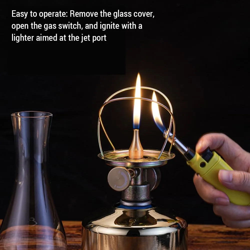Outdoor Camping Gas Light tro Style Lamp Portable Gas Camping Lantern