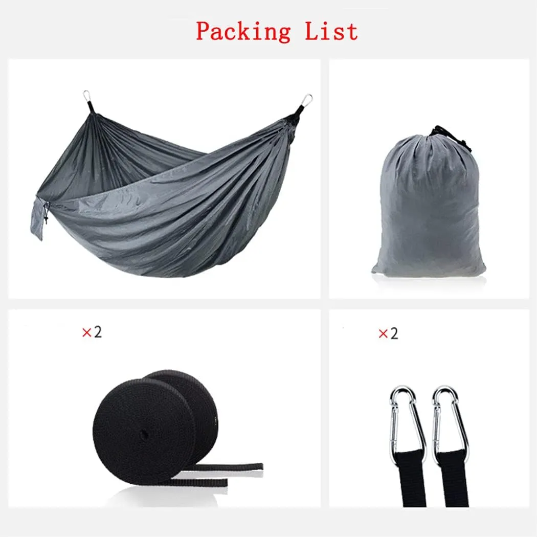 Outdoor Camping Hammock - Travel Hammock with 2 Tree Straps - Portable Backpacking Hammock for Adventure Hiking Travel-Max Load of 800lbs Gift #3
