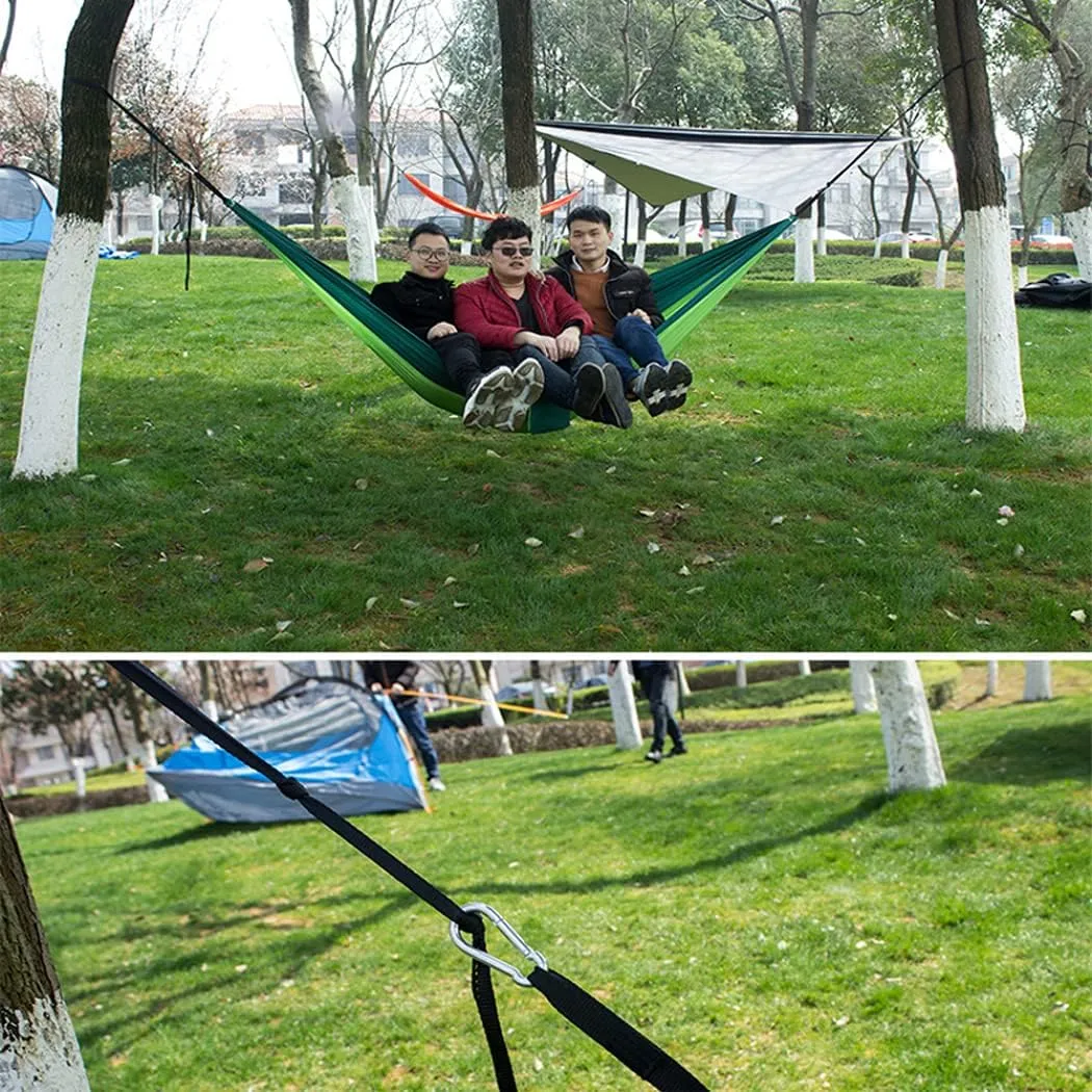 Outdoor Camping Hammock - Travel Hammock with 2 Tree Straps - Portable Backpacking Hammock for Adventure Hiking Travel-Max Load of 800lbs Gift #3