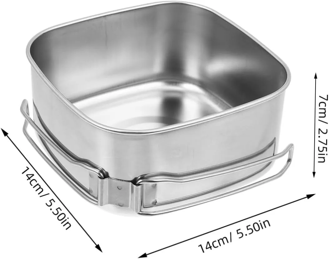 Outdoor Camping Tableware Cookware Self Cooking Pot Pans Portable Camping Cooker Picnic Silver Stainless