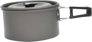 Outdoor Cooking Pot Camping Non-Stick Single Pot Portable Cookware Multi-use Heat Resistant